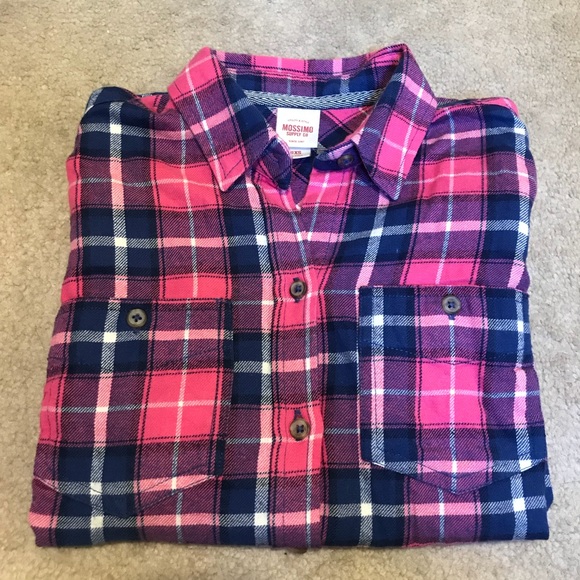Mossimo Pink and Blue Flannel - Picture 3 of 4